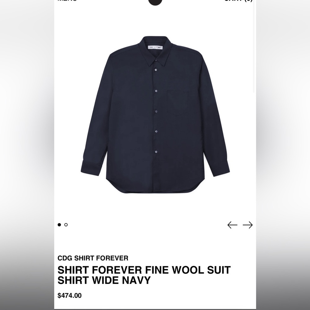 Comme des Garcons (CDG) Forever Wool Shirt